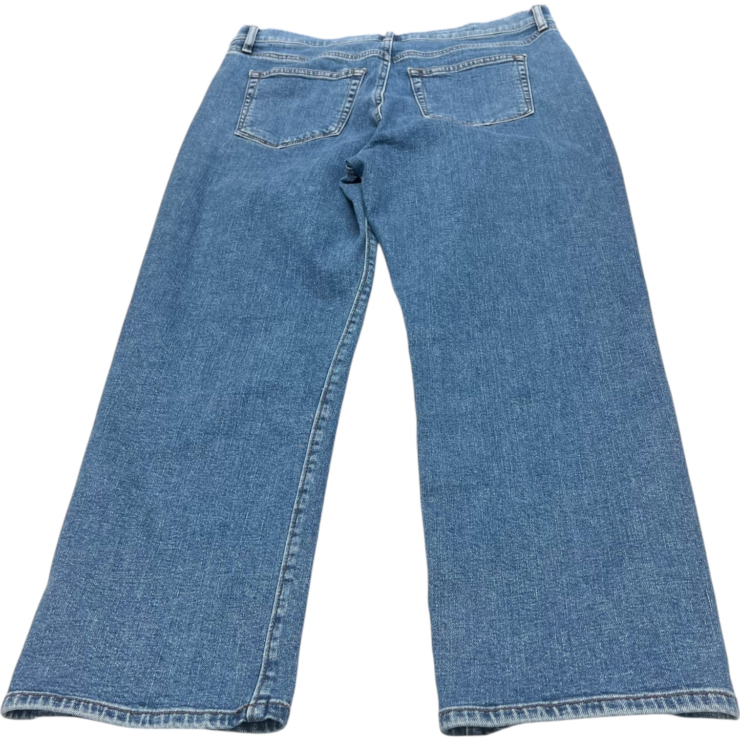 Jeans Straight By Loft In Blue Denim, Size: 10p