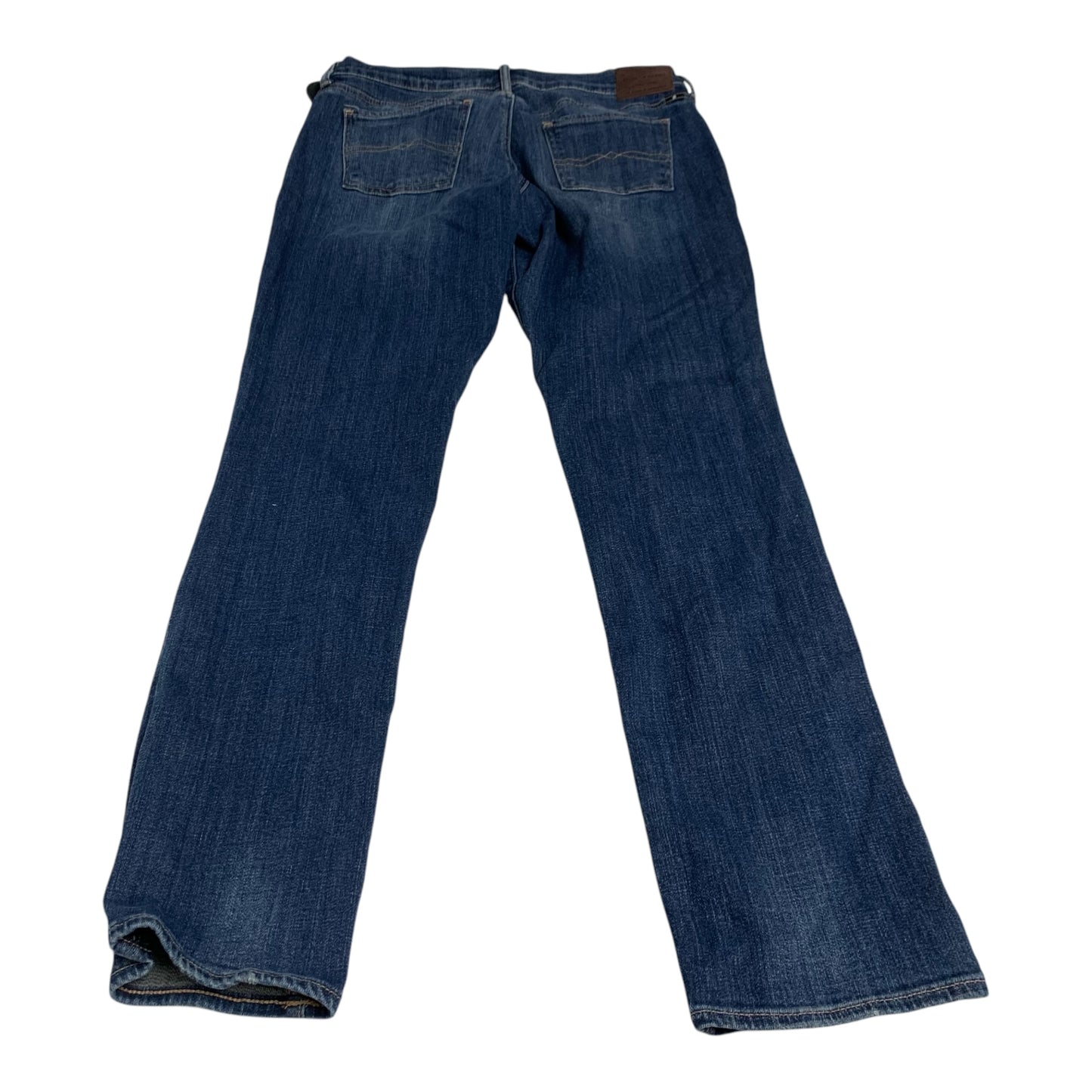 Jeans Straight By Lucky Brand In Blue Denim, Size: 10