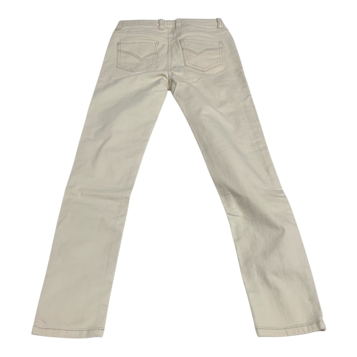 Jeans Skinny By Clothes Mentor In Cream Denim, Size: 2