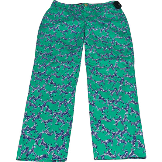 Pants Designer By Lilly Pulitzer In Blue & Green, Size: 4