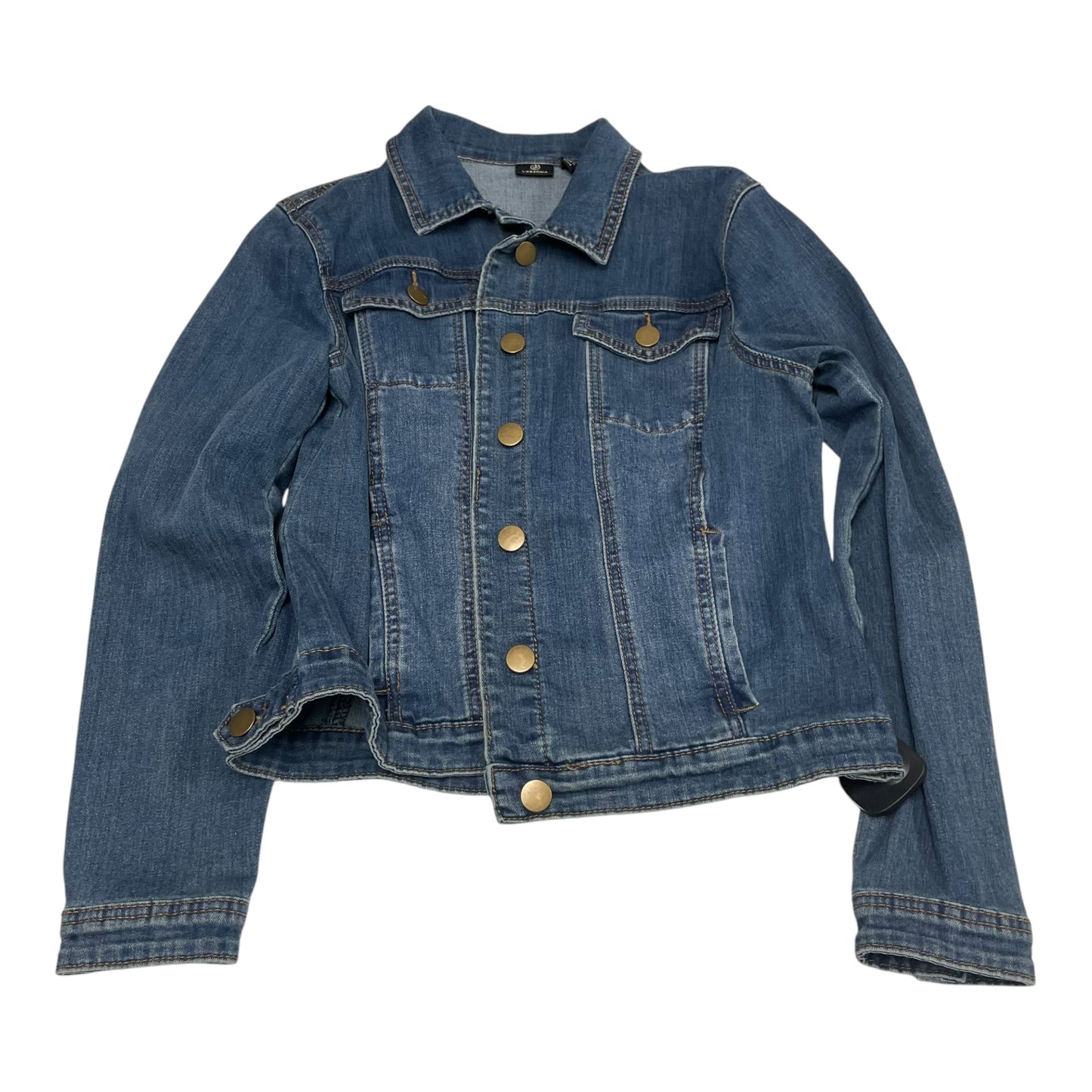 Jacket Denim By Versona In Blue Denim, Size: M