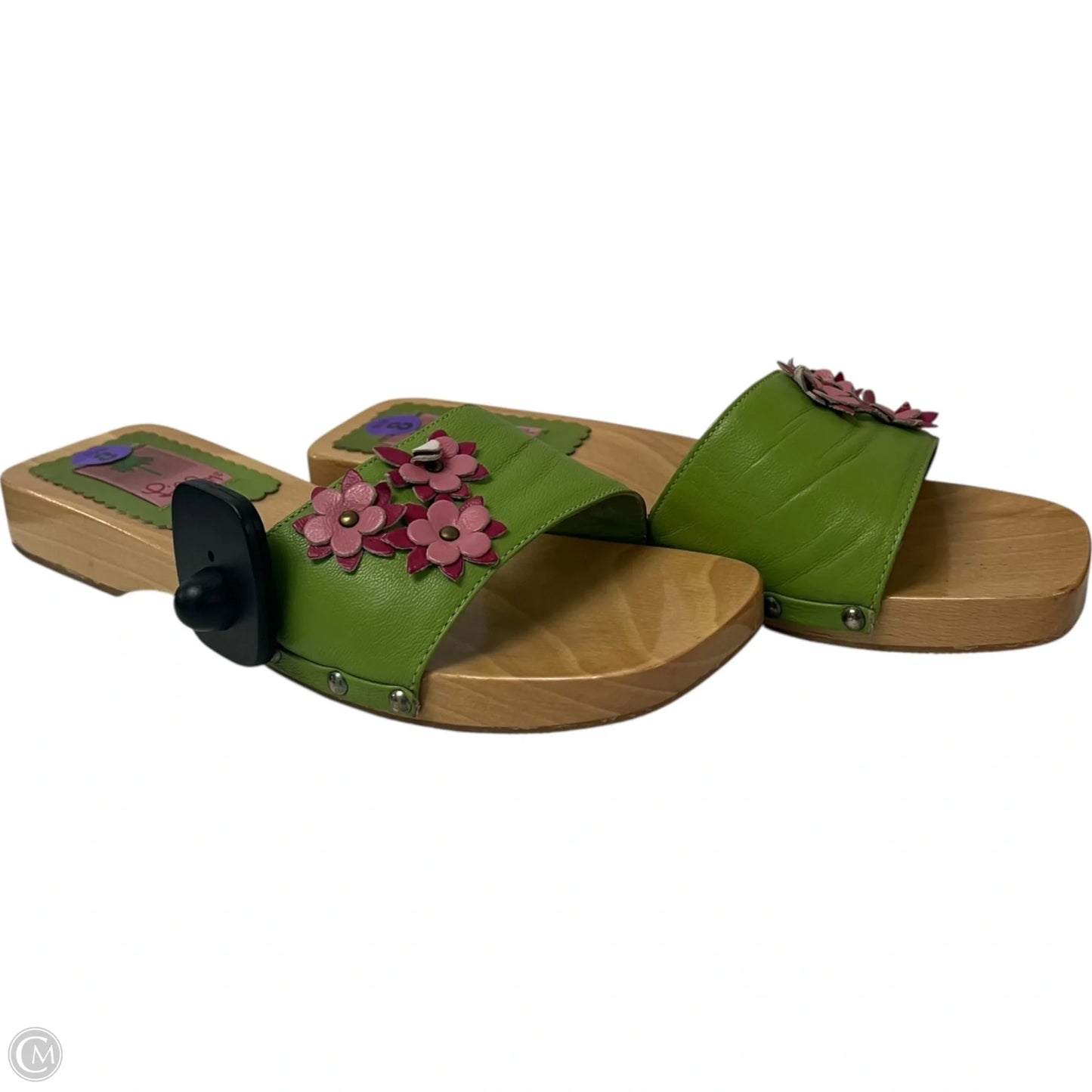 Sandals Designer By Lilly Pulitzer In Brown & Green, Size: 8