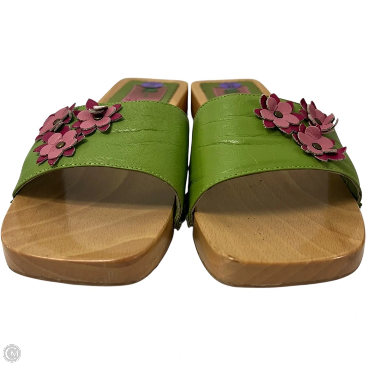 Sandals Designer By Lilly Pulitzer In Brown & Green, Size: 8