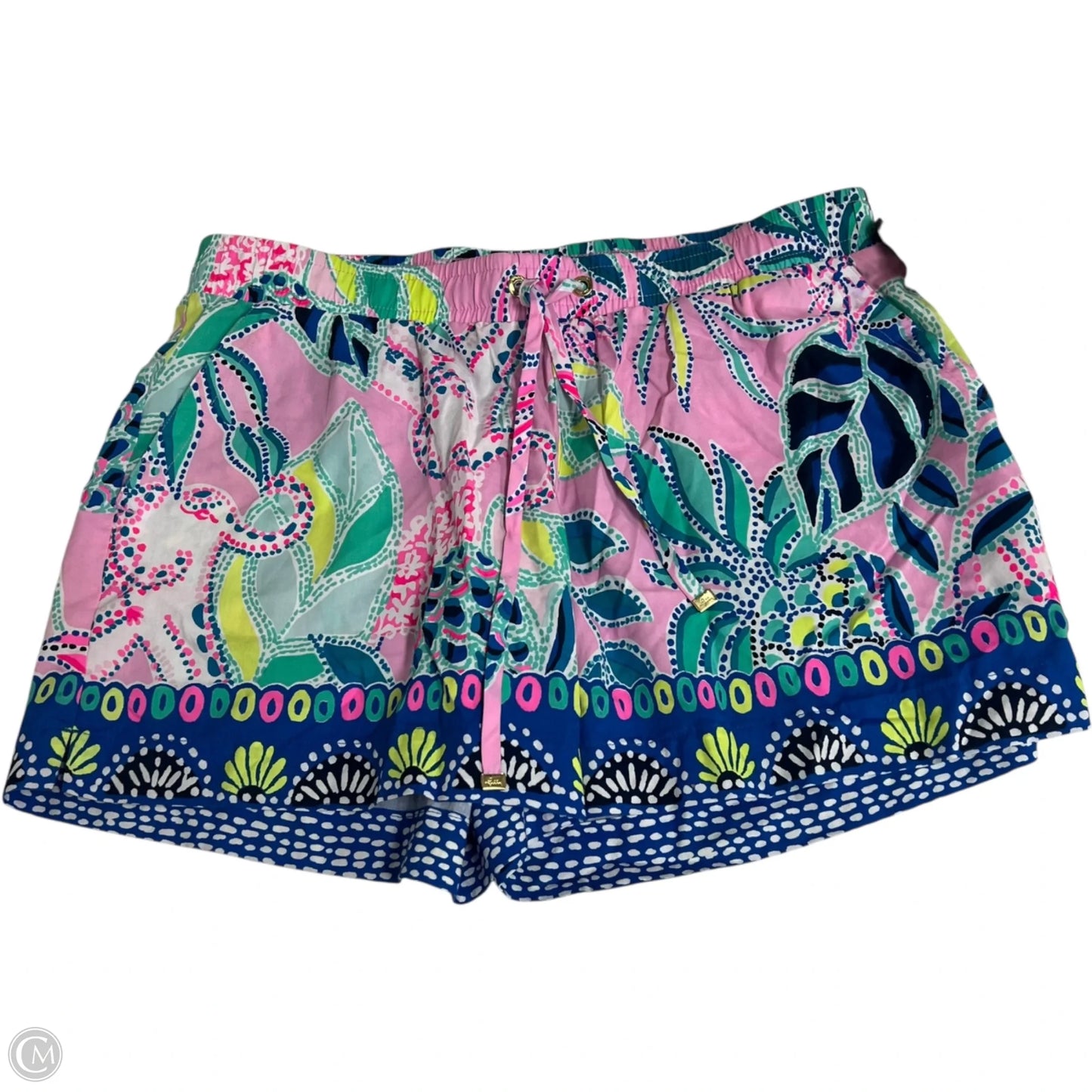 Shorts Designer By Lilly Pulitzer In Green & Pink, Size: S