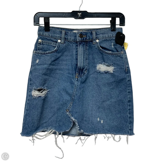 Skirt Mini & Short By We The Free In Blue Denim, Size: 0