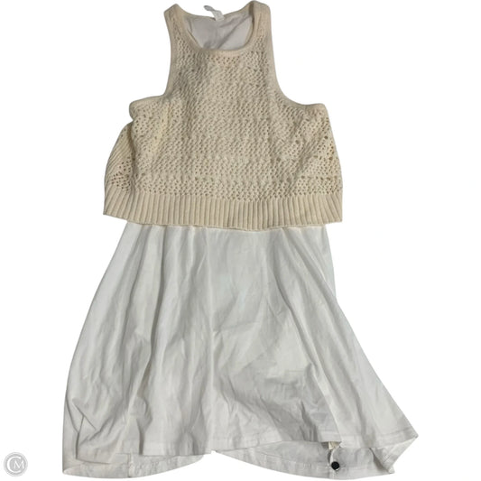 Dress Casual Short By Daily Practice By Anthropologie In Cream & White, Size: S