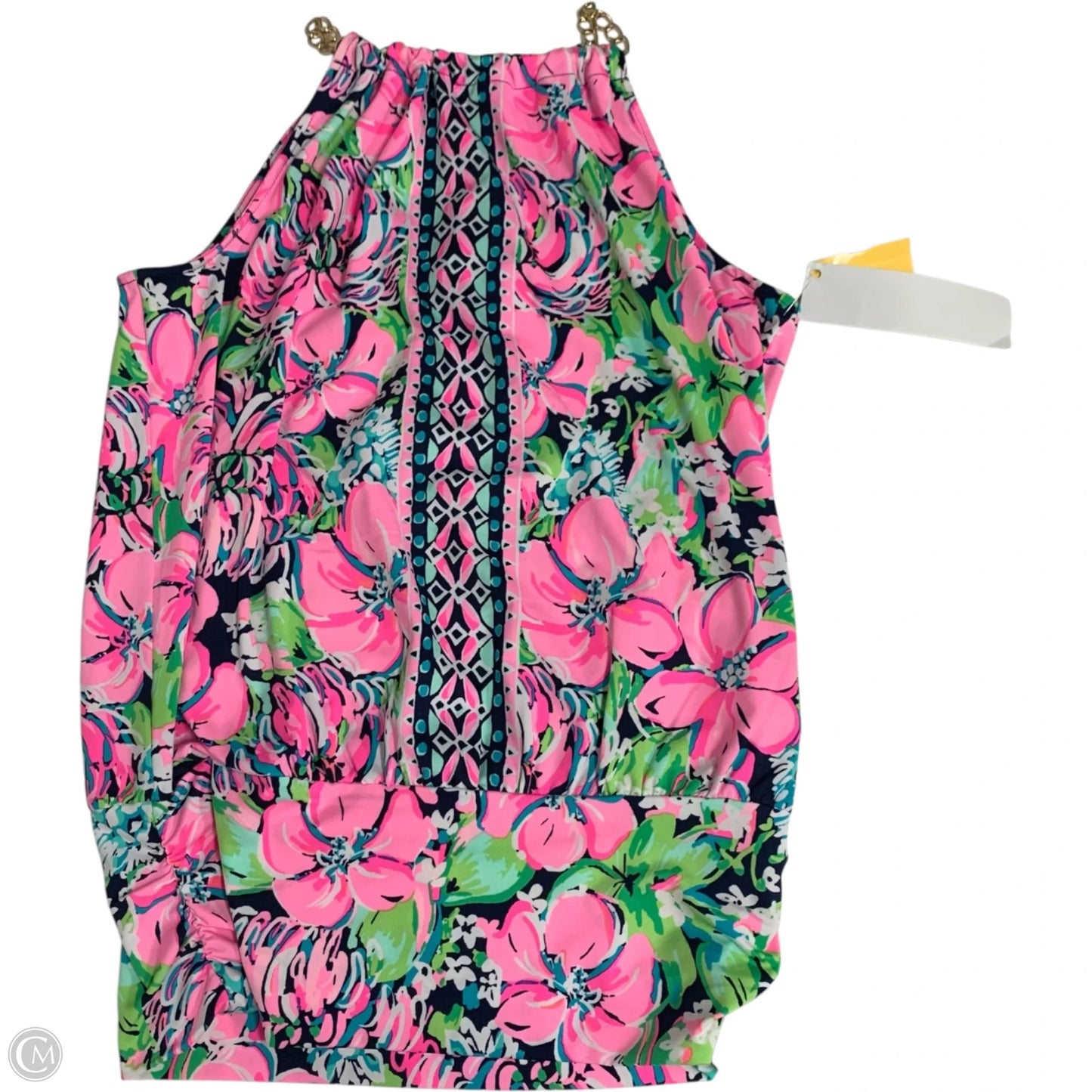 Top Sleeveless Designer By Lilly Pulitzer In Blue & Pink, Size: Xs