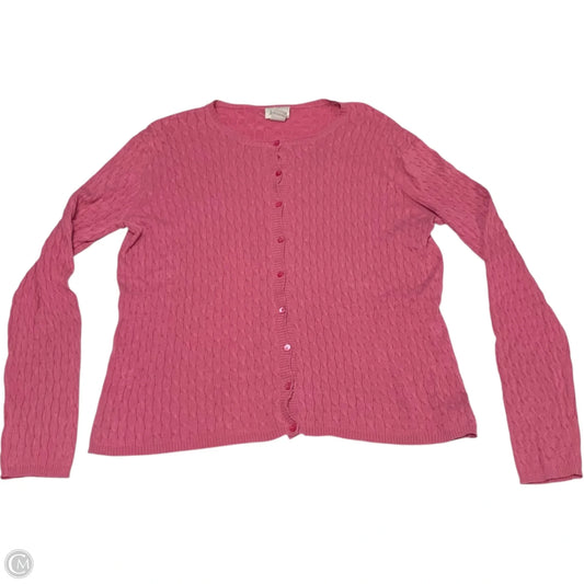 Cardigan Designer By Neiman Marcus In Pink, Size: M