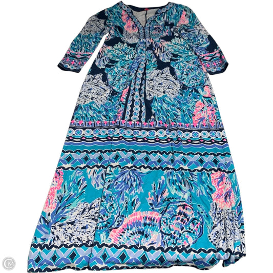 Dress Designer By Lilly Pulitzer In Blue & Pink, Size: Xs
