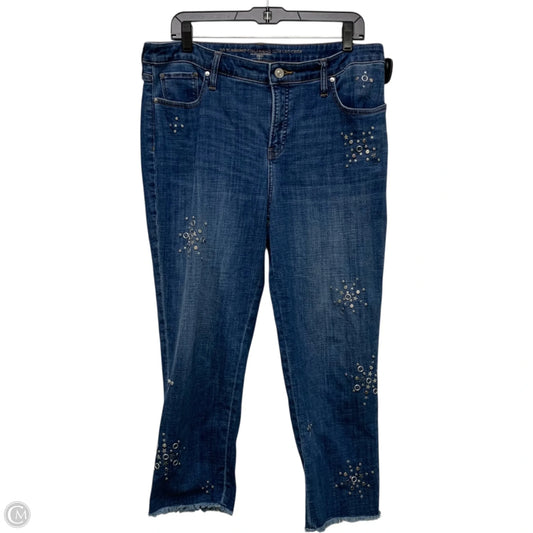 Jeans Skinny By Chicos In Blue Denim, Size: 12