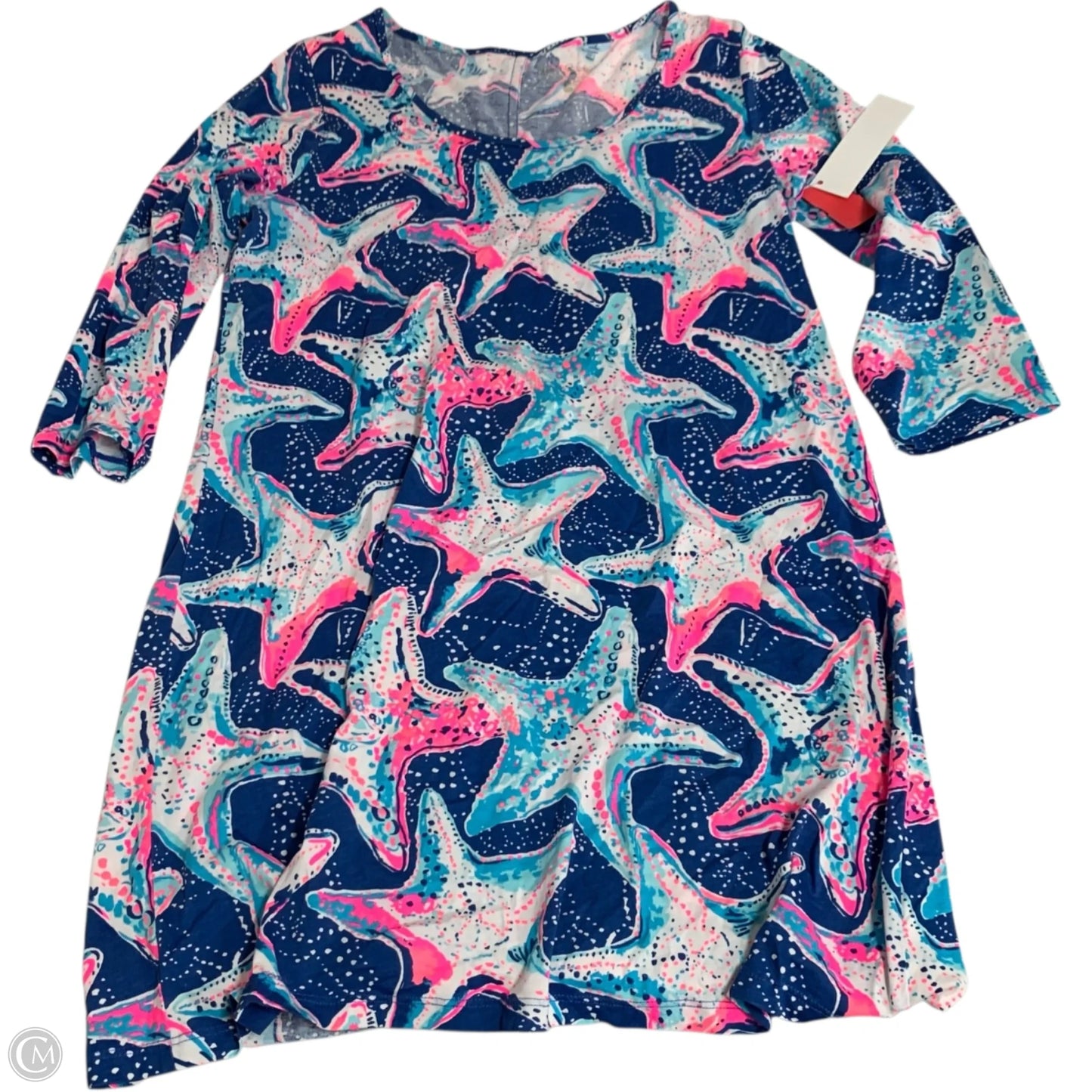 Dress Designer By Lilly Pulitzer In Blue & Pink, Size: Xl