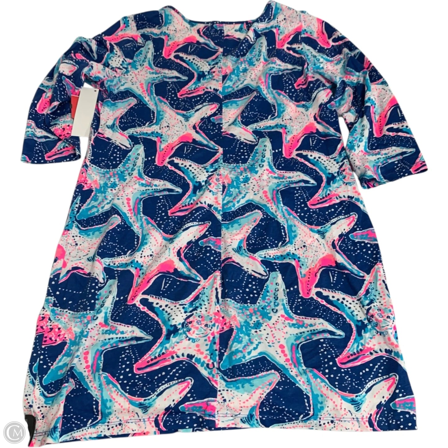 Dress Designer By Lilly Pulitzer In Blue & Pink, Size: Xl