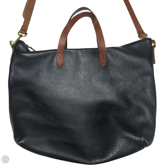 Handbag Leather By Madewell, Size: Large