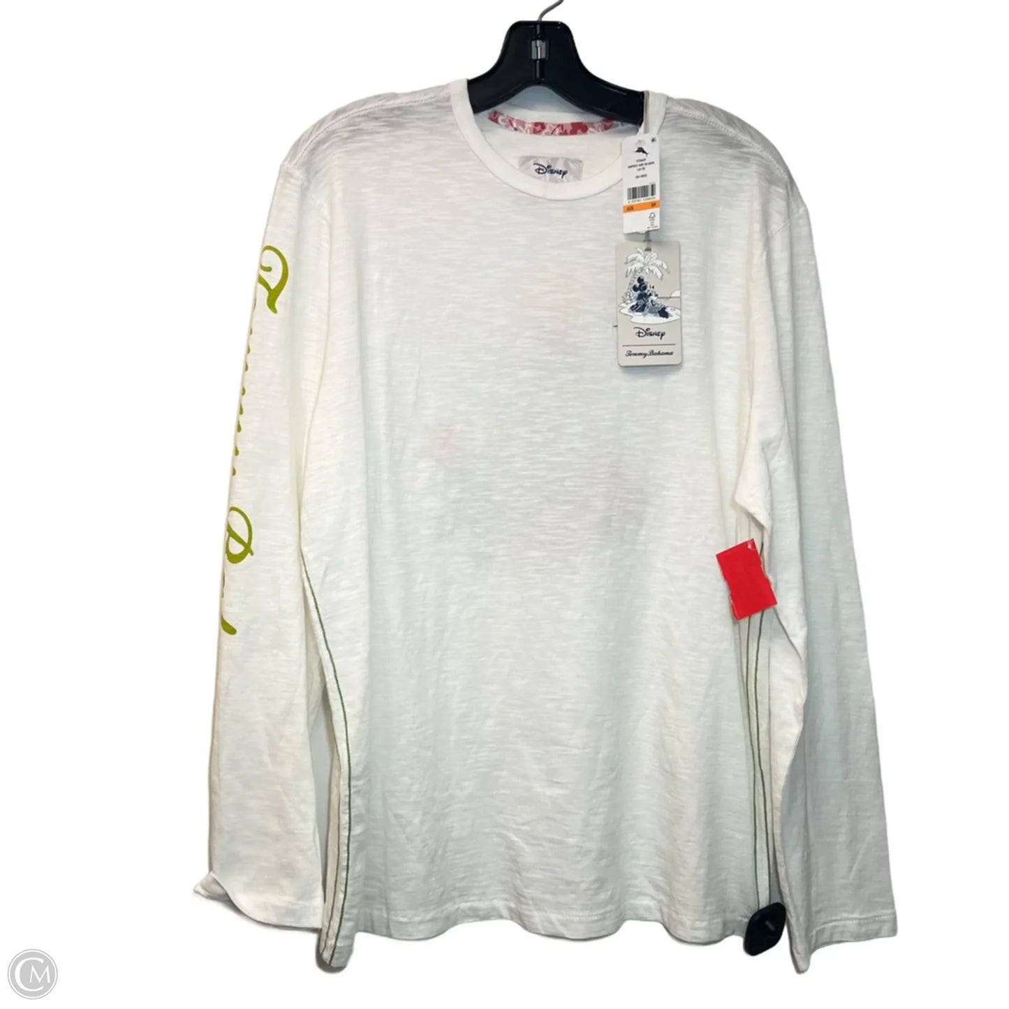 Top Long Sleeve By Tommy Bahama In Green & White, Size: S