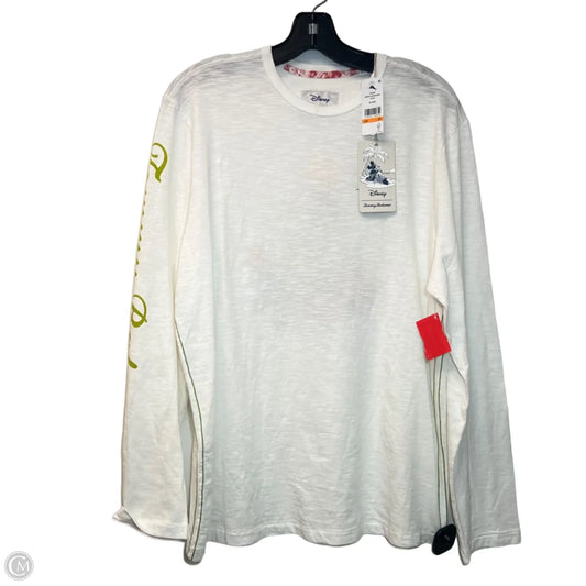 Top Long Sleeve By Tommy Bahama In Green & White, Size: S