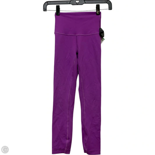 Athletic Leggings Capris By Lululemon In Purple, Size: 0