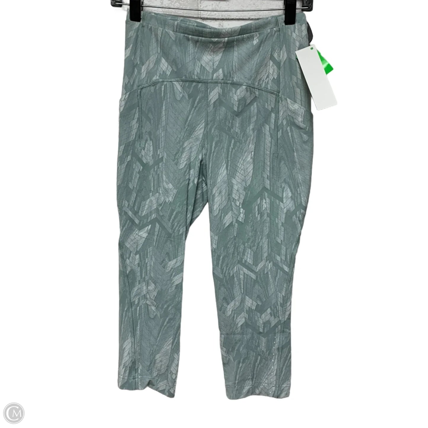 Athletic Leggings Capris By Lululemon In Teal, Size: S