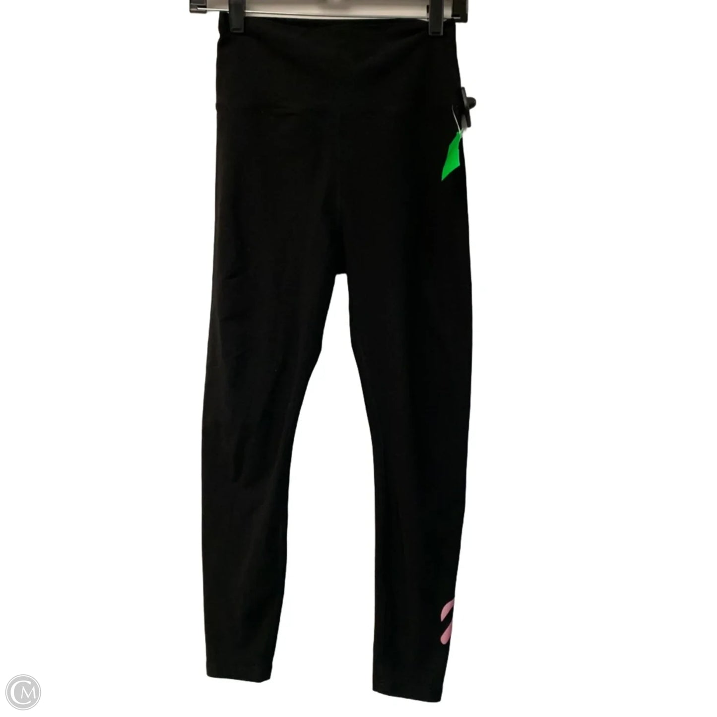 Athletic Leggings By Peloton In Black & Pink, Size: M