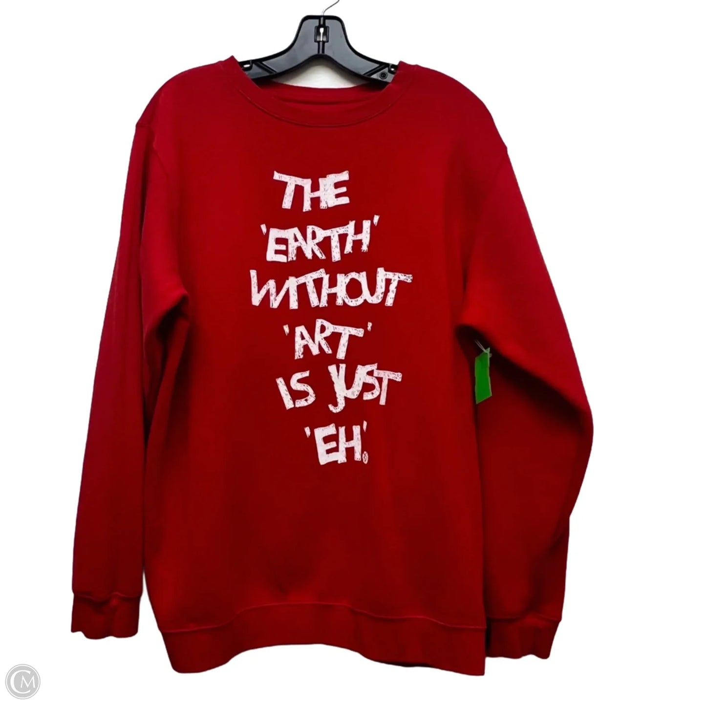 Sweater By Wear The Peace In Red & White, Size: L