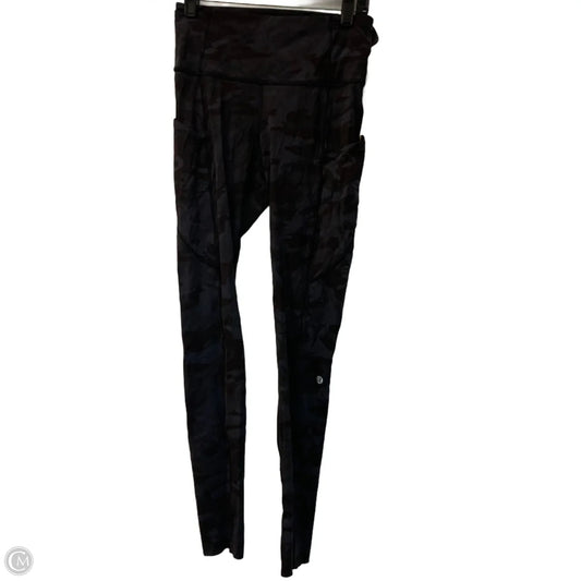 Athletic Leggings By Lululemon In Camouflage Print, Size: S
