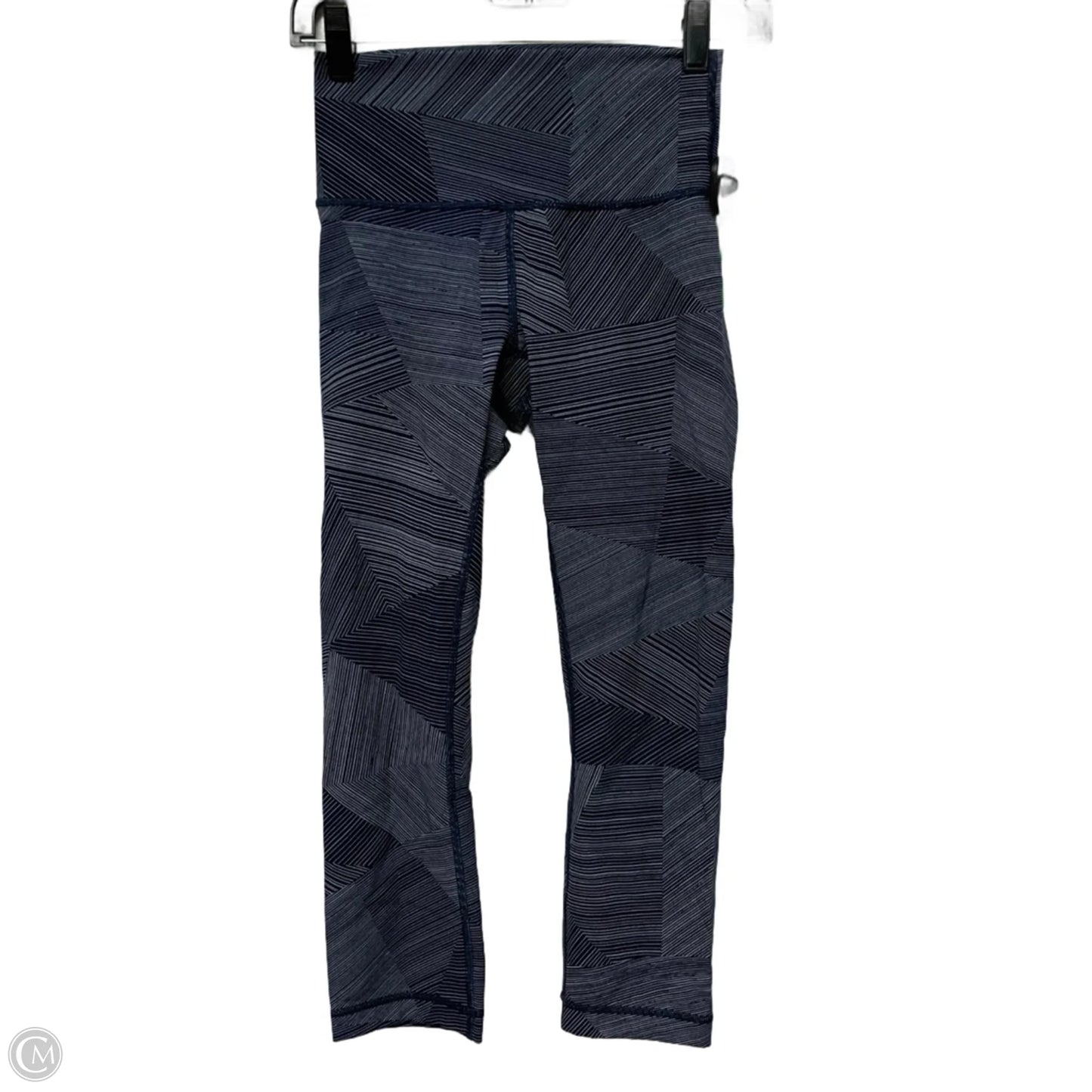 Athletic Leggings Capris By Lululemon In Blue & White, Size: S