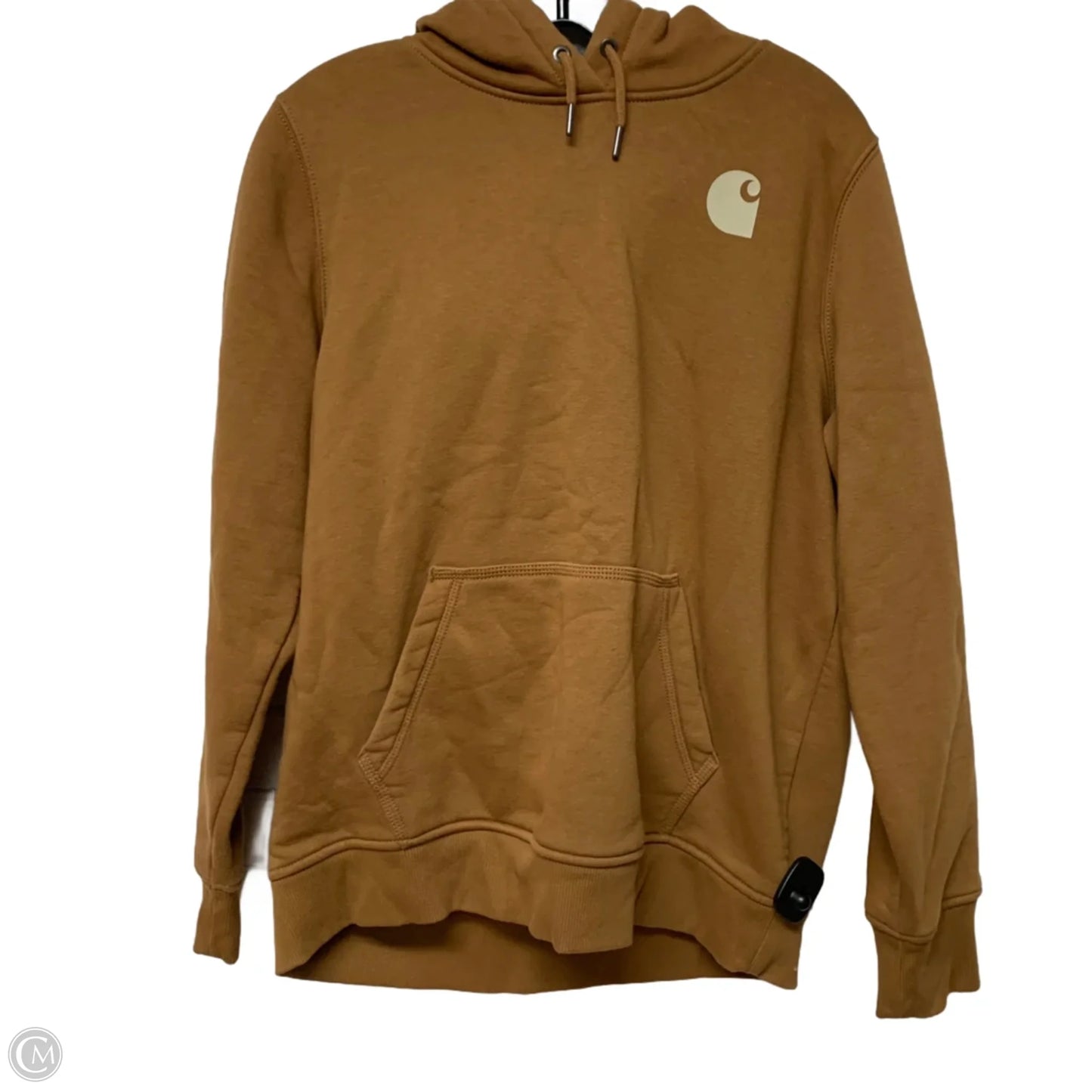 Sweatshirt Hoodie By Carhartt In Brown, Size: L