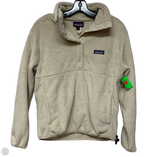 Sweatshirt Collar By Patagonia In Cream, Size: S