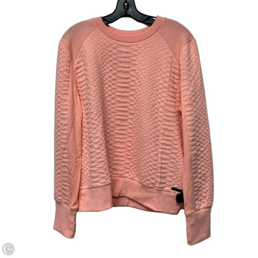 Athletic Sweatshirt Crewneck By Nine West In Pink, Size: L