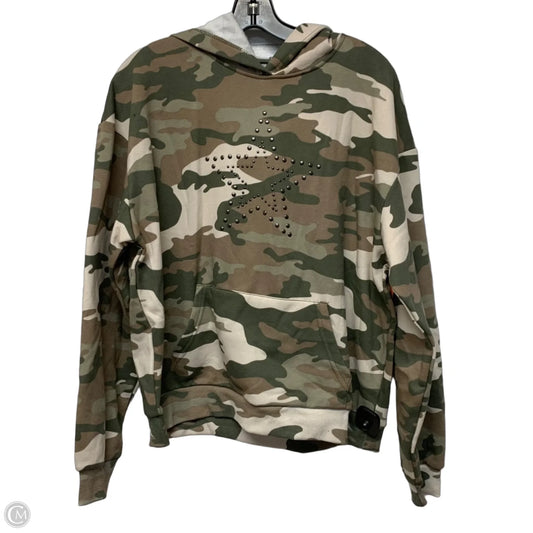 Athletic Sweatshirt Hoodie By Forever 21 In Camouflage Print, Size: M