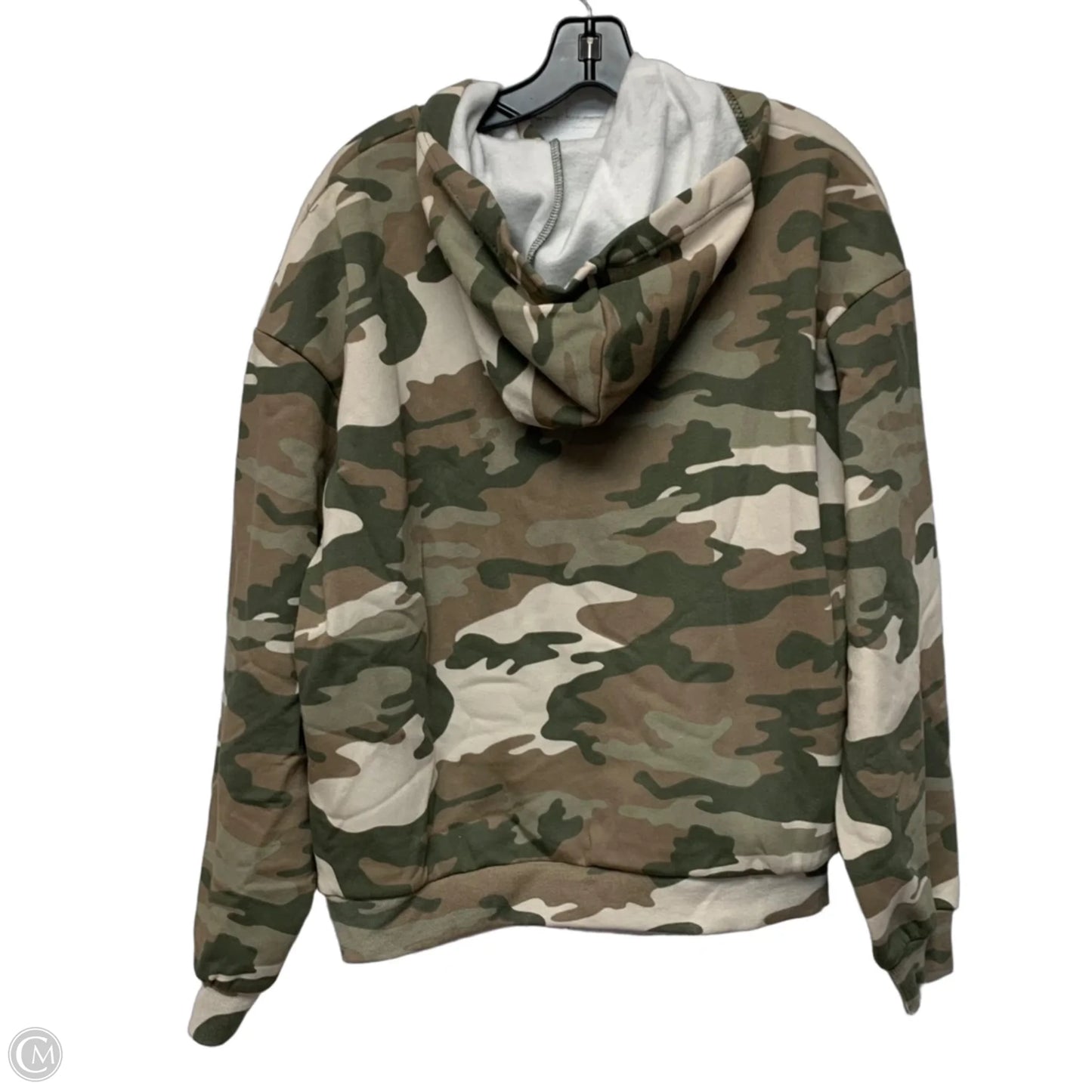 Athletic Sweatshirt Hoodie By Forever 21 In Camouflage Print, Size: M