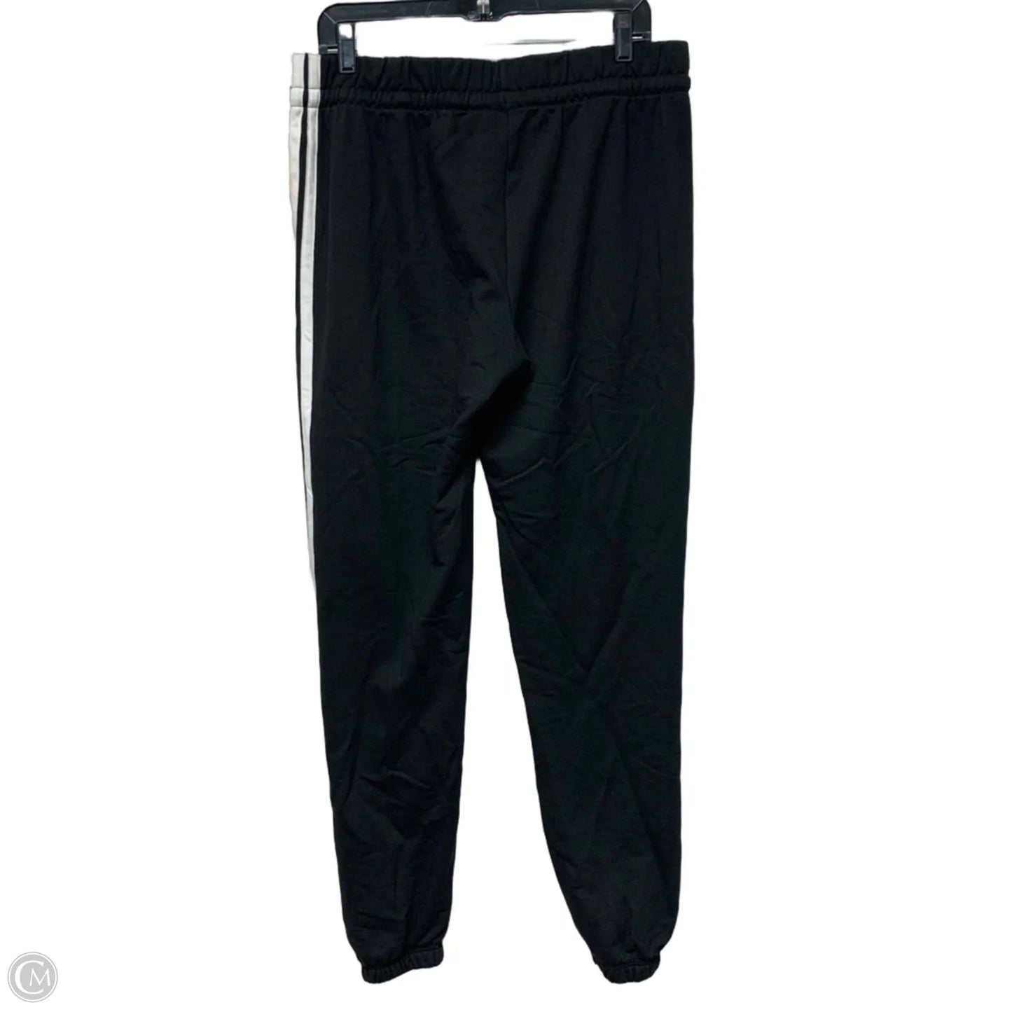 Athletic Pants By Adidas In Black & White, Size: L