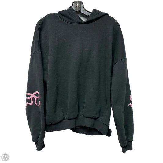 Sweatshirt Hoodie By Edikted In Grey & Pink, Size: L