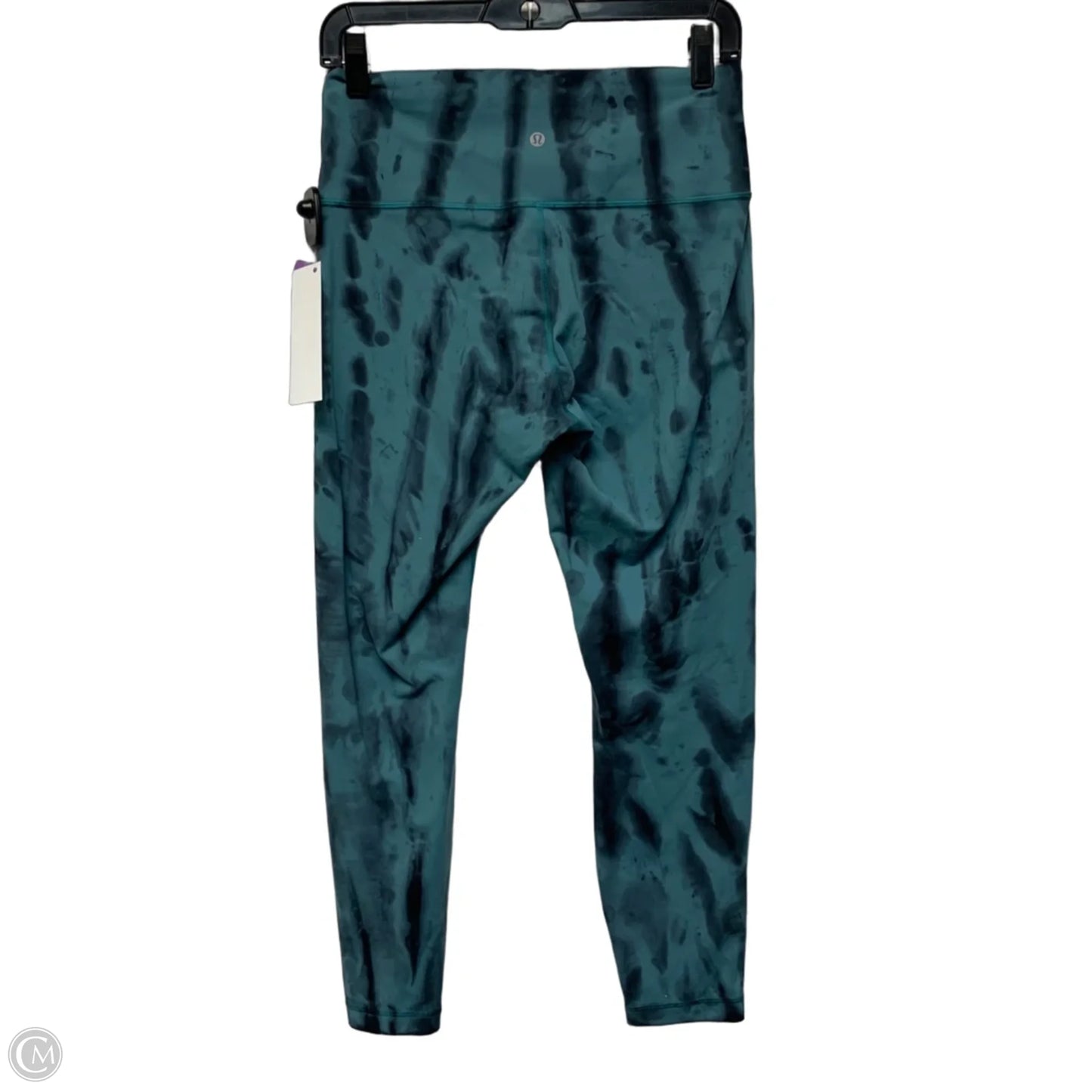 Athletic Leggings By Lululemon In Blue & Grey, Size: M