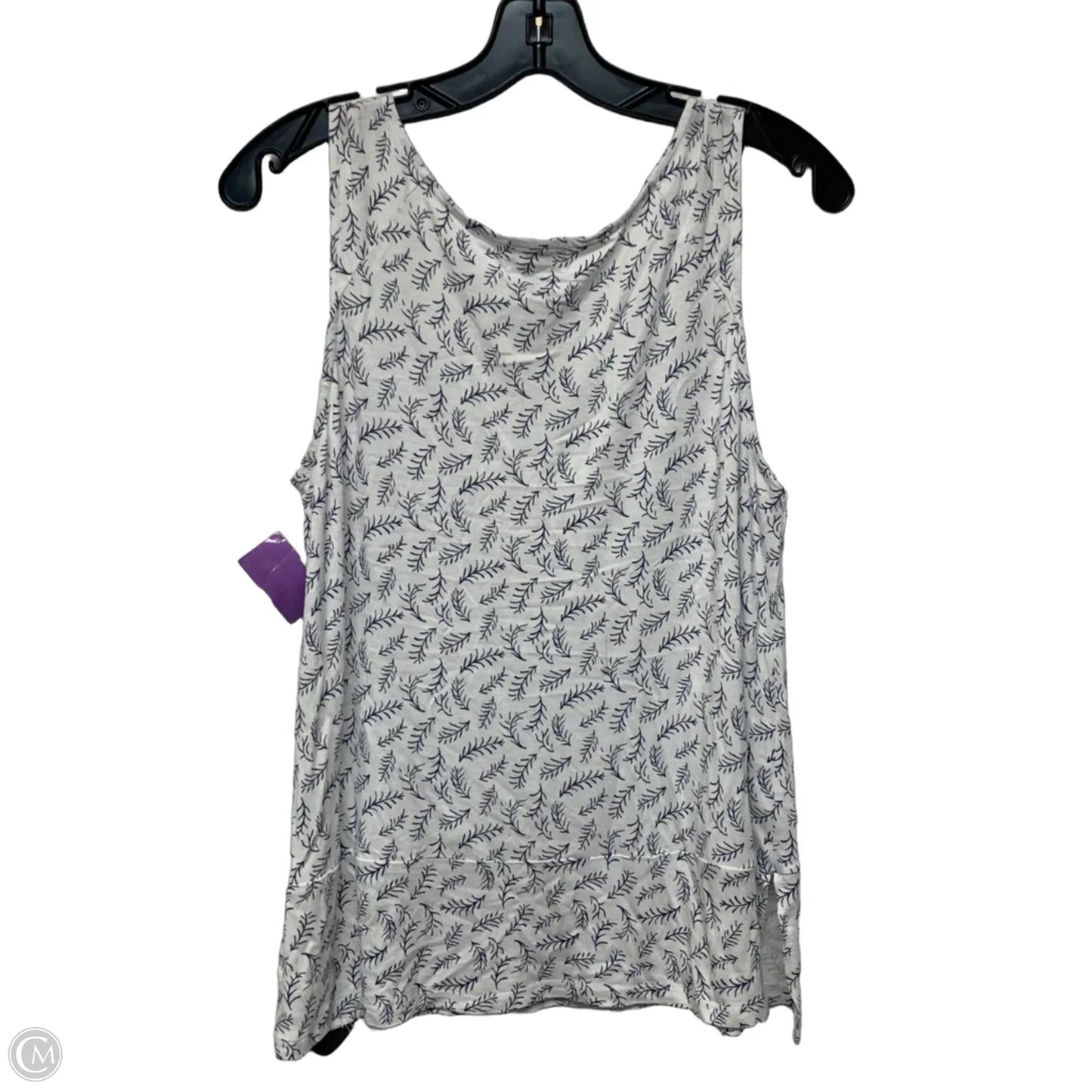 Top Sleeveless By Old Navy In Blue & White, Size: S