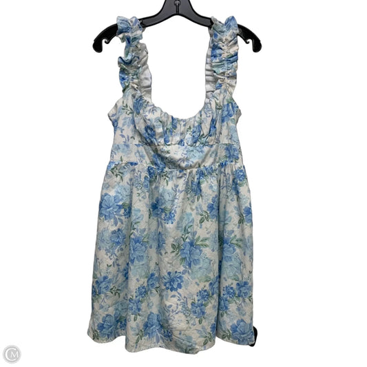 Dress Casual Short By Altard State In Blue & White, Size: M