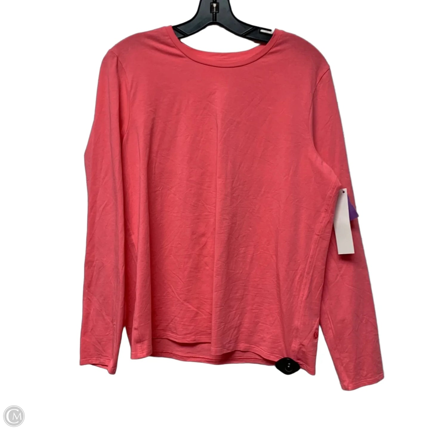 Athletic Top Long Sleeve Crewneck By Lululemon In Pink, Size: M
