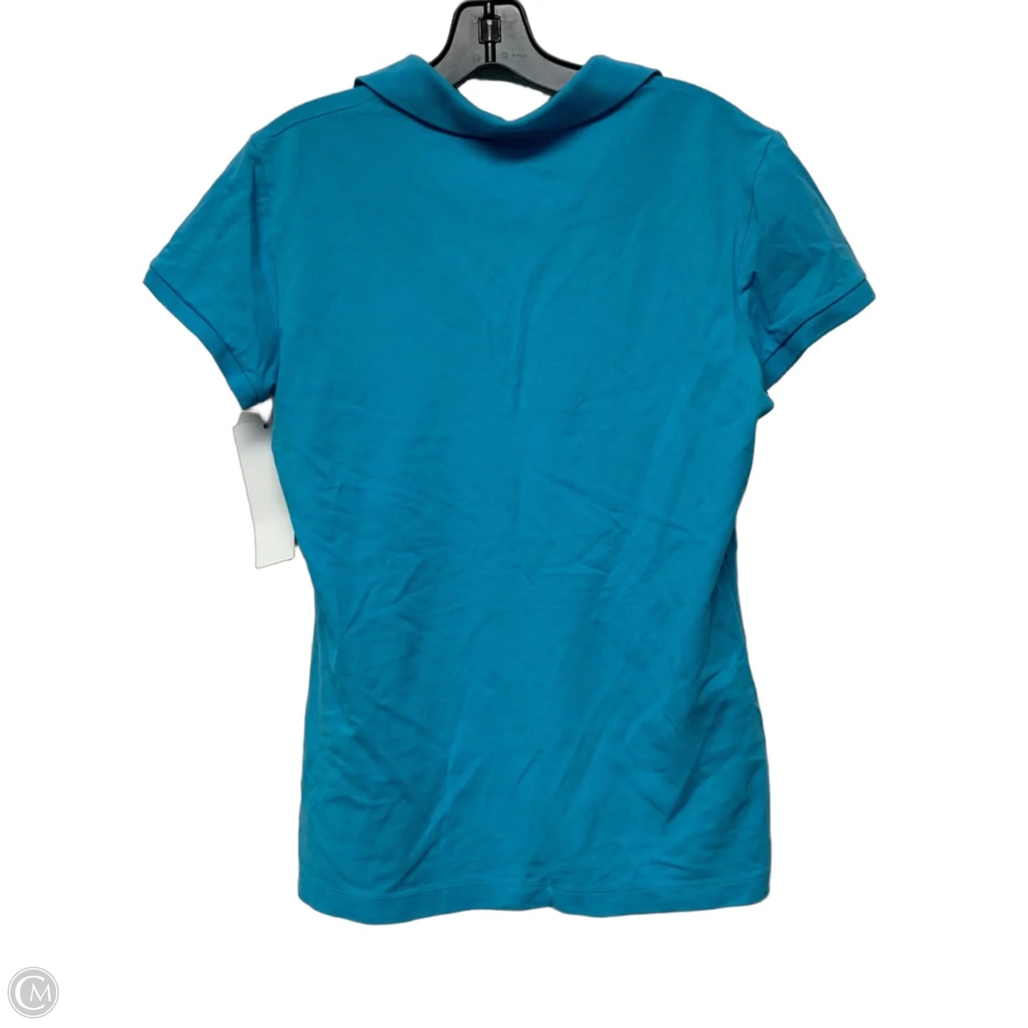 Top Short Sleeve Designer By Lilly Pulitzer In Blue & Green, Size: L
