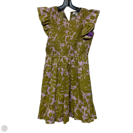Dress Casual Short By Thml In Green & Purple, Size: S