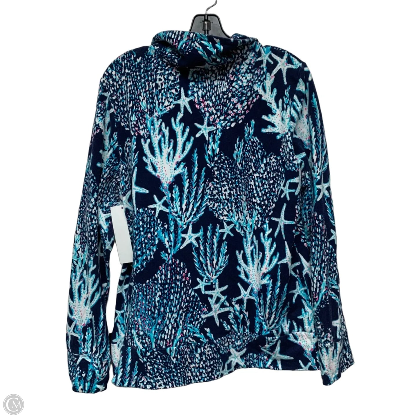 Jacket Designer By Lilly Pulitzer In Blue & White, Size: Xl