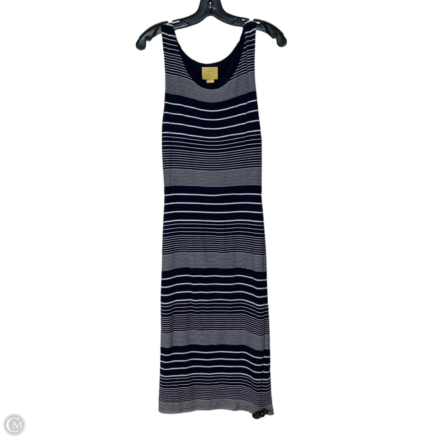 Dress Casual Maxi By Maeve In Blue & White, Size: S