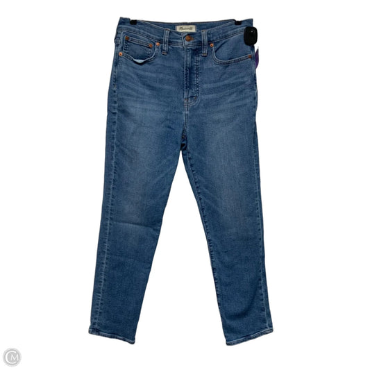 Jeans Straight By Madewell In Blue Denim, Size: 4