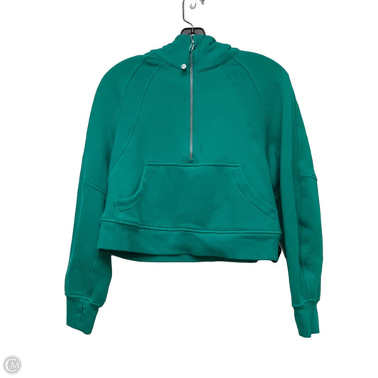 Athletic Sweatshirt Hoodie By Lululemon In Green, Size: Xs