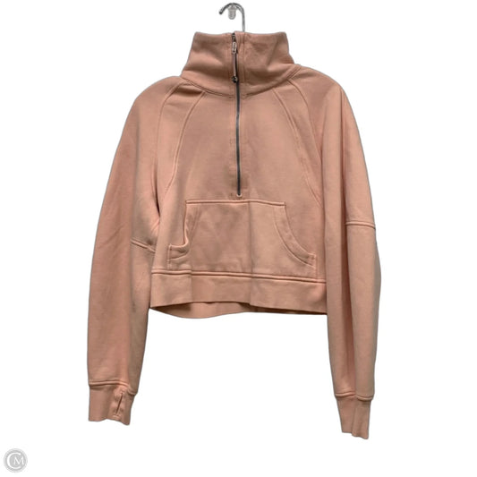 Athletic Sweatshirt Collar By Lululemon In Pink, Size: Xs