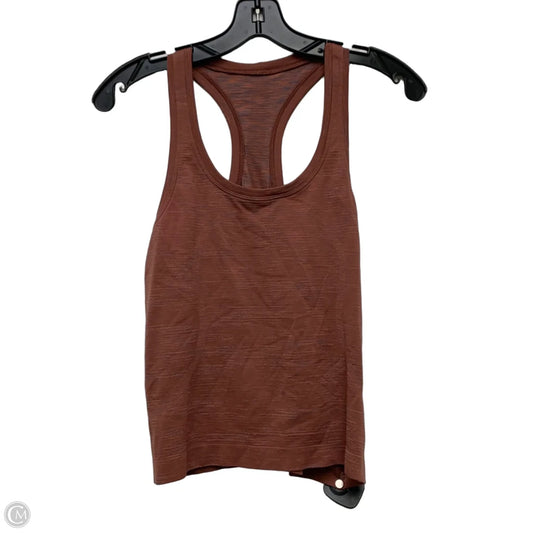 Athletic Tank Top By Lululemon In Brown, Size: Xs