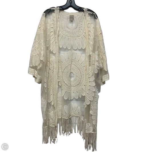 Swimwear Cover-up By Chicos In Cream, Size: Xl