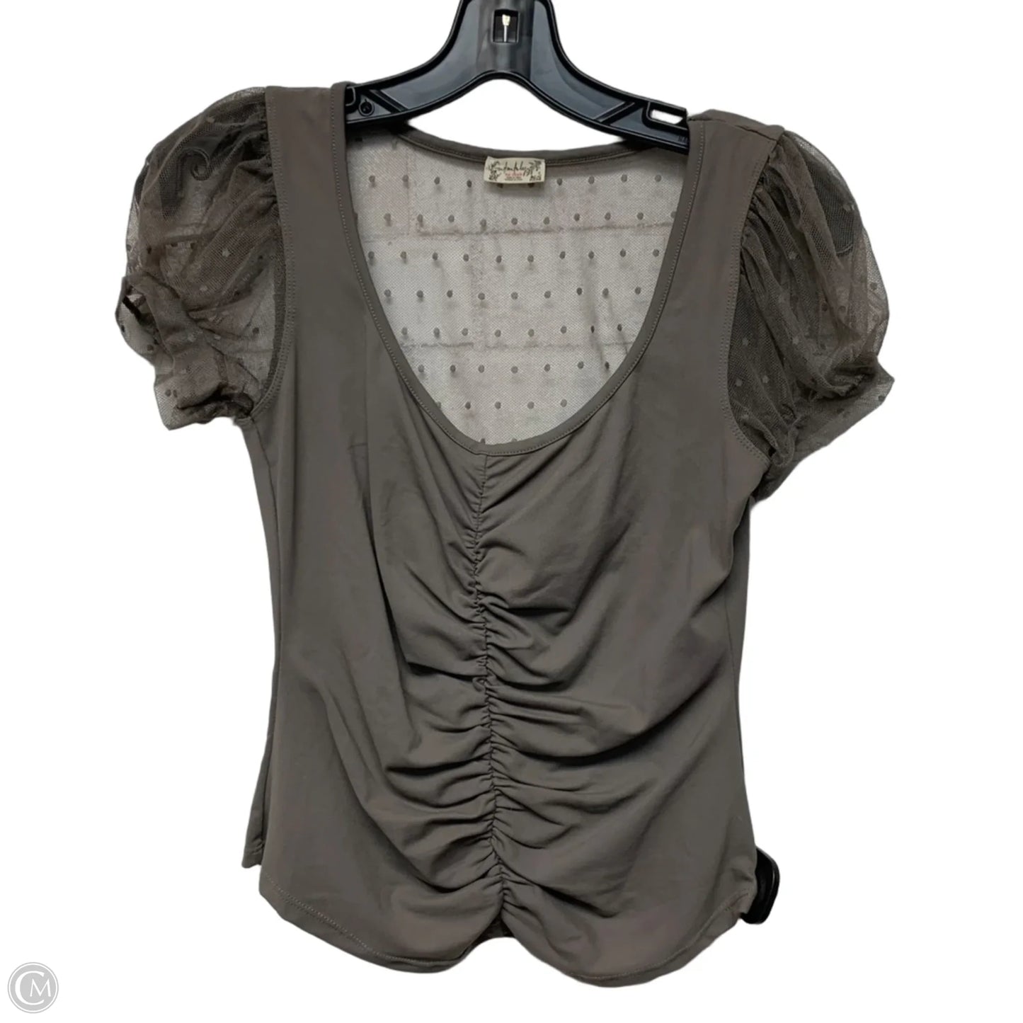 Top Short Sleeve By Free People In Grey, Size: Xs
