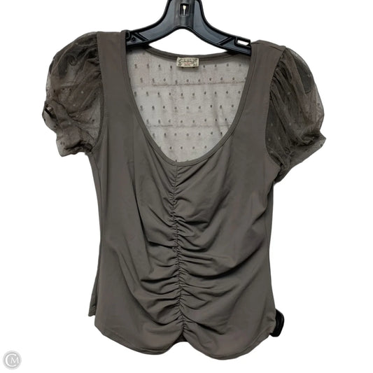 Top Short Sleeve By Free People In Grey, Size: Xs