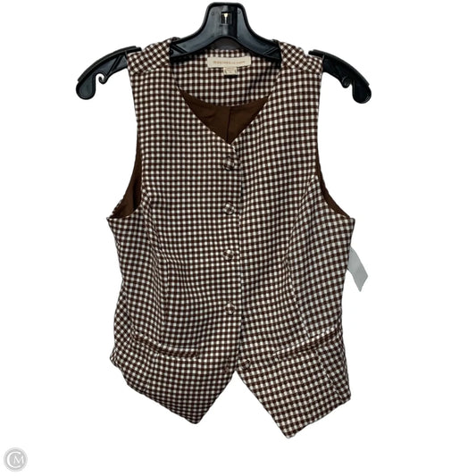Vest Other By Monteau In Plaid Pattern, Size: M
