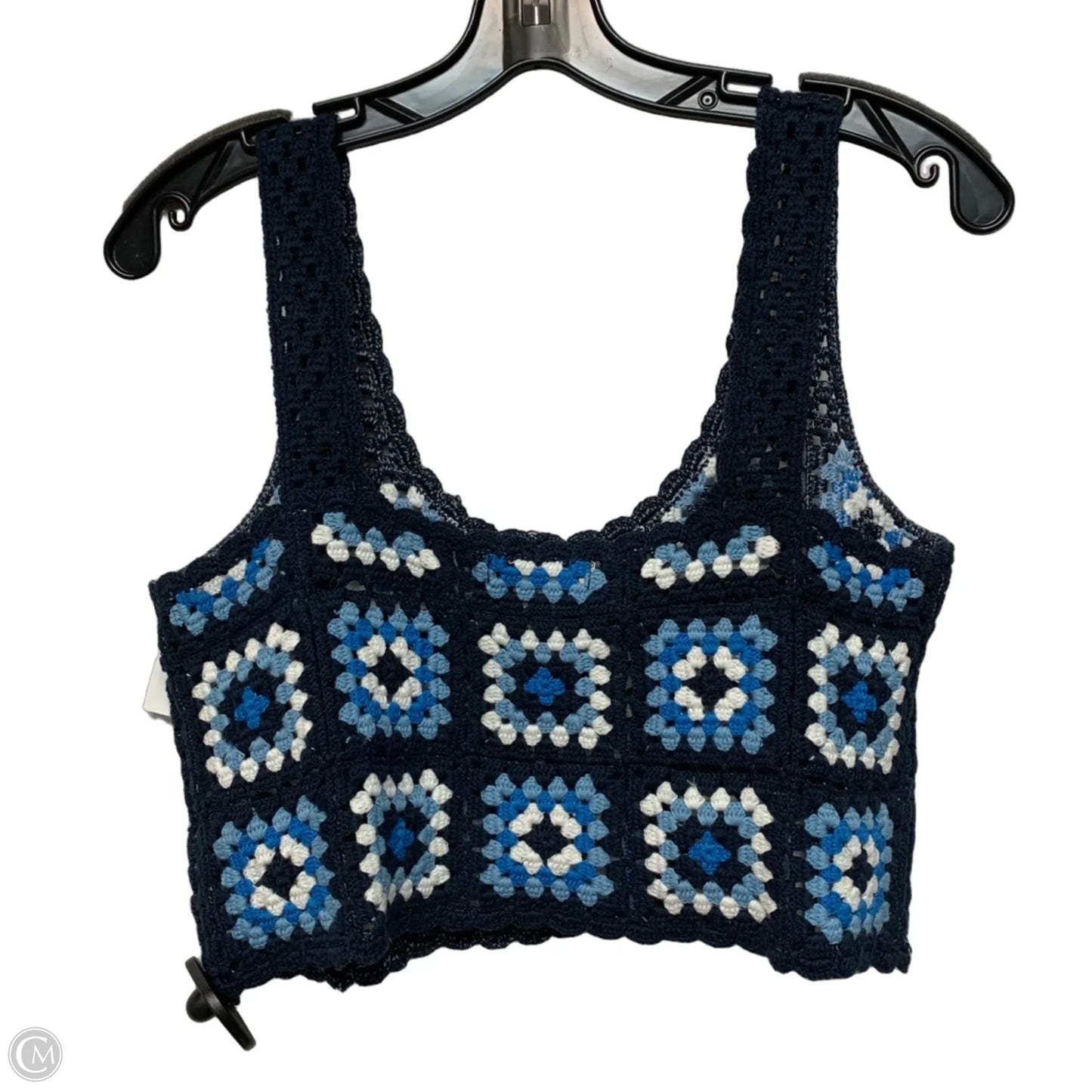 Top Sleeveless By Sincerely Jules In Blue & White, Size: Xs