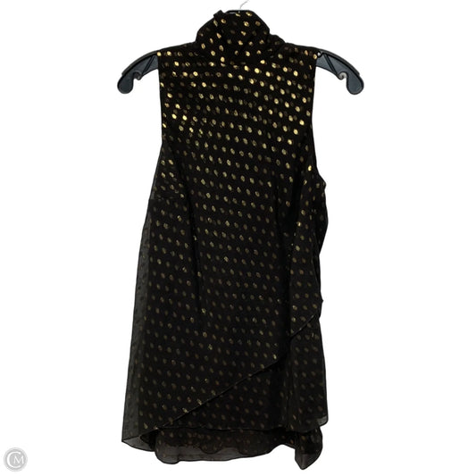 Blouse Sleeveless By Worth Ny In Brown & Gold, Size: M